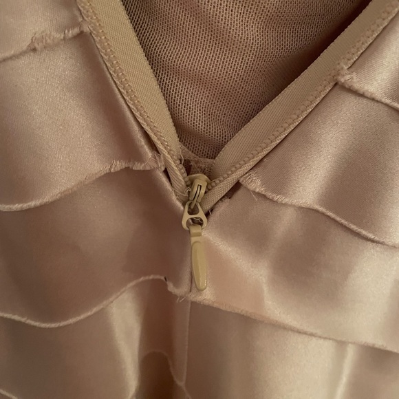 Gorgeous BCBG Champagne Layered Dress - Picture 2 of 7